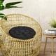 thumbnail image 3 of Cojín para asiento de exterior, funda de poliéster resistente al agua, silla colgante tipo huevo para patio Negro, 3 of 8