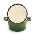 thumbnail image 5 of BergHOFF Neo 3pc Cast Iron Cookware Set, Fry Pan & Round Dutch Oven, Green, 5 of 7