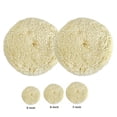 thumbnail image 3 of SPRING 2pack Wool Polishing Pads 5-7 Buffing Pad Hook Loop High Quality For Cutting 6-inch, 3 of 6