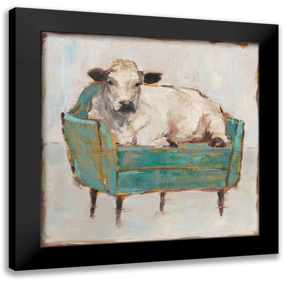 Harper, Ethan 12x12 Black Modern Framed Museum Art Print Titled - Custom Moo-ving In I