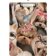 thumbnail image 2 of FMSHPON Cute Dogs Clipboard Hardboard Wood Nursing Clip Board and Pull for Standard A4 Letter 13x9 inches, 2 of 8