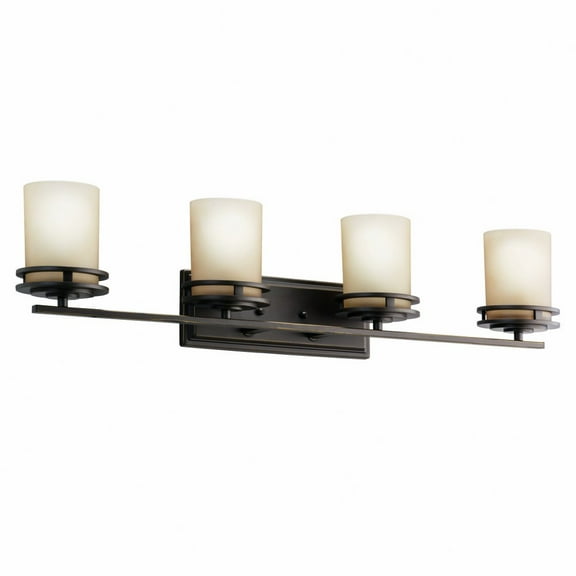 5079OZ Kichler Lighting Hendrik - 4 light Bath Fixture - with Soft Contemporary inspirations - 7.75 inches tall by 33.75 inches wide-Olde Bronze
