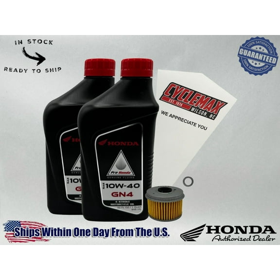 Cyclemax Standard GN4 10W-40 Oil Change Kit fits 2018-2025 Honda CB300R