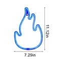 thumbnail image 4 of Luces de neón navideñas, luces LED de neón para decoración de pared, luces decorativas de pared con forma navideña, alimentadas por batería o USB., 4 of 7