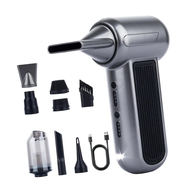 Terraxo Air Duster Electric Air Duster Multifunctional Dust Blower Handheld Vacuum Cleaner Portable Rechargeable Vacuum Cleaner with Three Gear Settings Suita 2000mAh