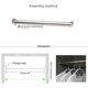 thumbnail image 3 of 25mm Wardrobe Fitting U-Shaped Curtain Rod Holders Rod Brackets for Wardrobe Tube Curtain, 3 of 4