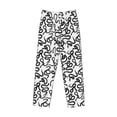 thumbnail image 6 of Uemuo Hand Drawn Snake Pattern Men's Wide Leg Palazzo Lounge Pants with Pockets Light Weight Loose Comfy Casual Pajama Pants-Medium, 6 of 9