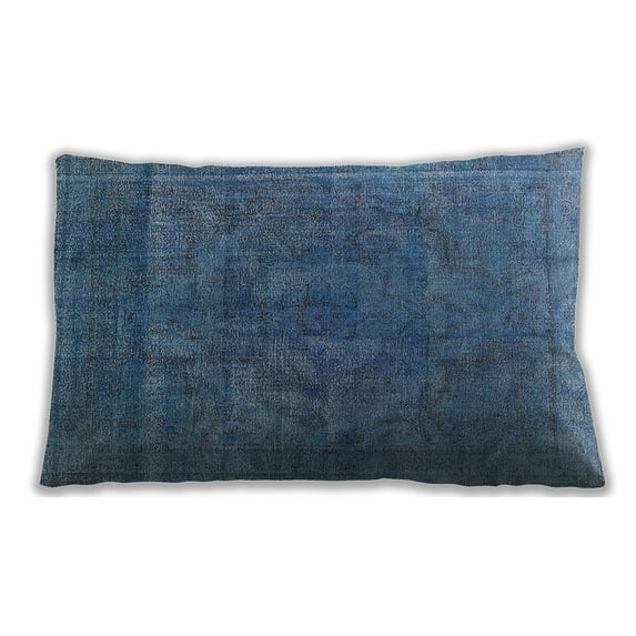 Ahgly Company Outdoor Rectangular Mid-Century Modern Lumbar Throw Pillow, 13 inch by 19 inch