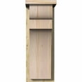 thumbnail image 2 of 8"W x 10"D x 22"H Yorktown Rough Sawn Corbel w/Backplate, Douglas Fir, 2 of 9