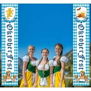 Oktoberfest Welcome Bavarian Banner Decorations – Front Door Porch Sign Hanging German Themed Party Décor Supplies