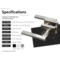 thumbnail image 2 of Linkaa Privacy Door Lever Lock, Square Shape Door Handles Push Button, Bedroom Bathroom Keyless Interior Lockset, Lock Exterior/Interior Door Handle, 2 of 2
