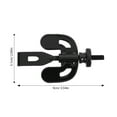 thumbnail image 2 of FOMIYES Black Portable Door Lock for Travel Use Metal Security Lock for Hotel Rooms and Apartments, 2 of 8