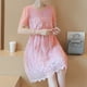 thumbnail image 5 of Vestido de maternidad para mujer, manga corta, cuello redondo, vestido plisado de maternidad, vestido de maternidad de manga corta, artesanía superior, 5 of 8