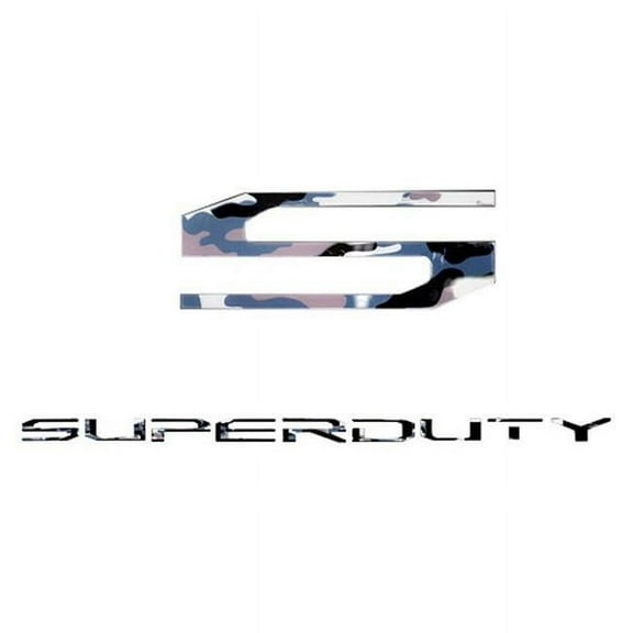 RECON 264381WC Ford For 17-18 SUPERDUTY Raised Logo Acrylic Emblem Insert3Piece
