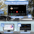 thumbnail image 2 of Portable Car Stereo with Wireless Apple CarPlay & Android Auto, 9" FHD Touchscreen, Backup Camera, Bluetooth, Voice Control, Siri/Google, Mirror Link, GPS, FM, AUX/USB/TF, 2 of 8