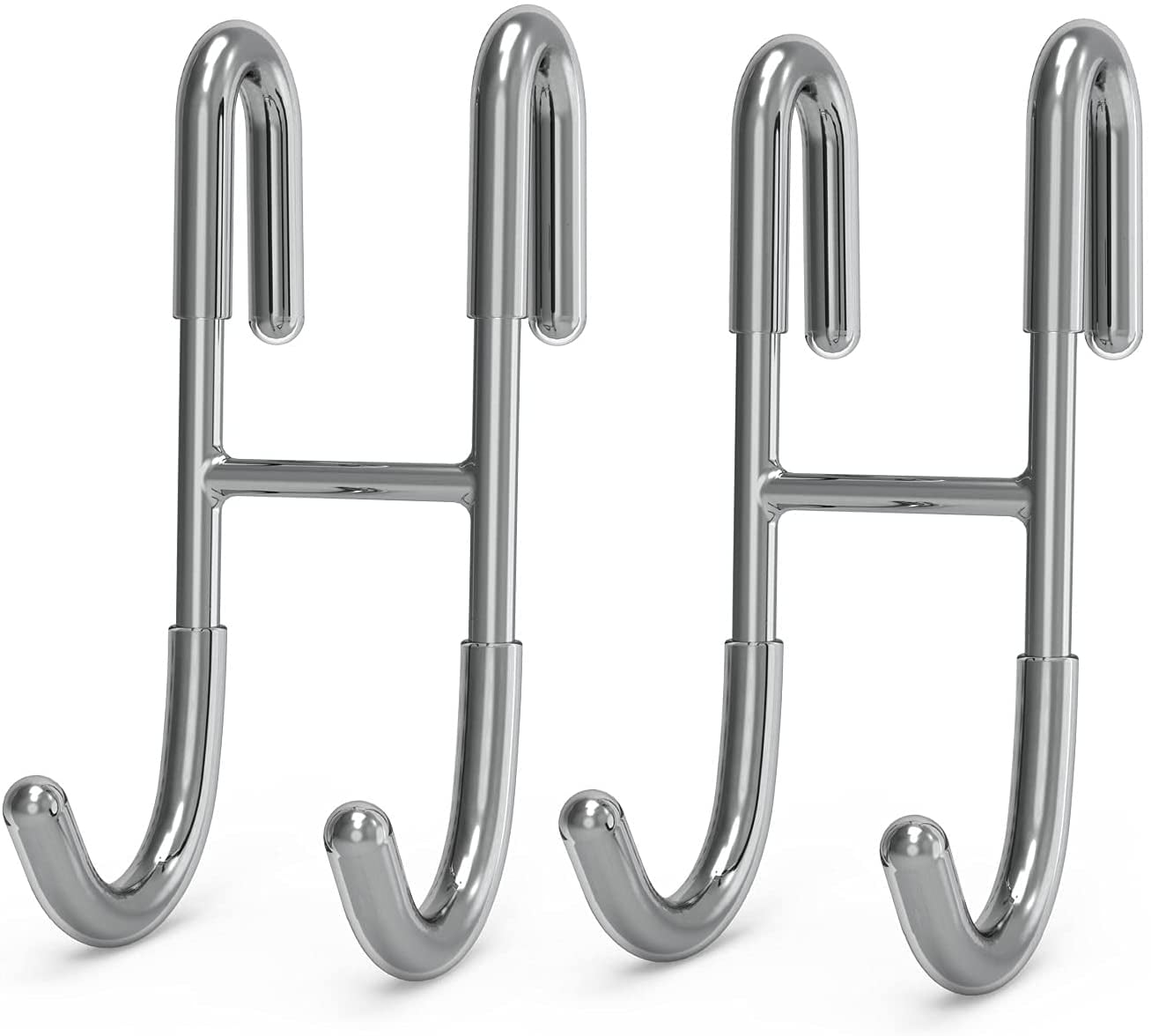 Shower Door Hooks (2 Pack), Bathroom Door Hooks, Frameless Glass Shower