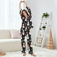 thumbnail image 5 of joogoo Pajamas Set for Women Snowman Snowflake Long Sleeve Pjs Loungewear L, 5 of 7