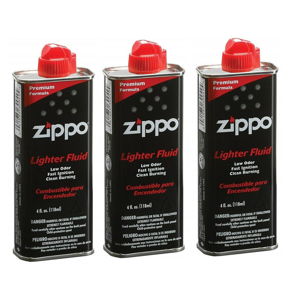 Zippo Lighter Fluid Fuel 4oz 3 pack