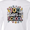 thumbnail image 4 of Inktastic 100 Days of School Long Sleeve Youth T-Shirt, 4 of 5