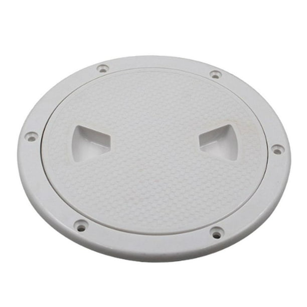 Placa Cubierta Barco 4 Pulgadas: Escotilla Inspección Redonda ABS Anti-UV Para Marino, Negro