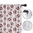 thumbnail image 4 of Blackout Kids Curtains,Brown Footballs with Stars Pattern Childrens Insulated Curtains Set Of 2,Bedroom Essentials,Toddler Room Decor 42"x54", 4 of 5