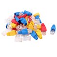 thumbnail image 1 of 30pcs 8P8C Cat6 Patch RJ45 Head Shielded Modular End Adapter w Boot Protector Blue Red Yellow, 1 of 1