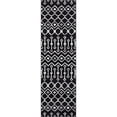 thumbnail image 1 of Unique Loom Moroccan Trellis Tribal Area Rug 2' 6 x 8' 2 Runner Black/Ivory, 1 of 2
