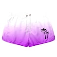 thumbnail image 4 of Kcolen Swim Trunks Men 5 Inch,Mens Swim Trunks Gradient Board Shorts Lightweight Mens Bathing Suit Summer Quick Dry Beach Men Swim Brief,Light Purple, 4 of 5