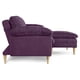 thumbnail image 4 of Sofá Cama Makora Remmy Morado Velvet Memory Foam con Respaldo Reclinable, 4 of 8
