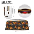 thumbnail image 3 of Uemuo Sunflowers Printed Leather Pencil Case, Pencil Pouch, Portable Pencil Bag, Pen Case for& Office, 3 of 7