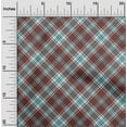 thumbnail image 2 of oneOone Cotton Poplin Brown Fabric Checks Craft Projects Decor Fabric Printed By The Yard 56 Inch Wide, 2 of 4