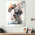 thumbnail image 2 of Designart Hockey Goalie On Ice During Game II Canvas Wall Art, 2 of 5