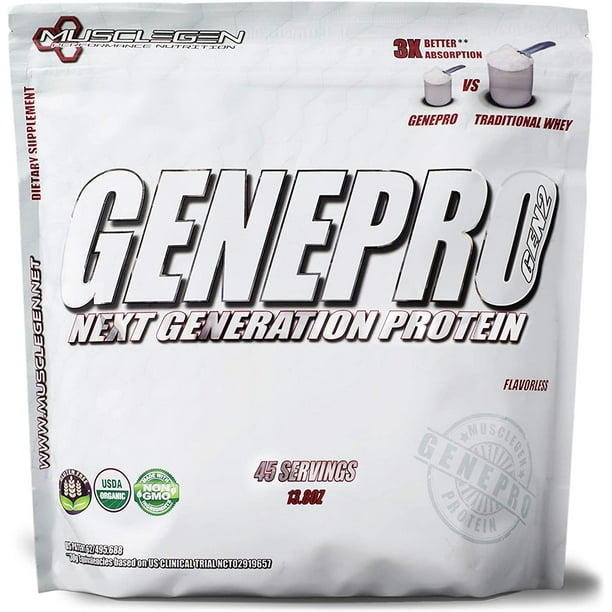 GENEPRO Protein 45 Servings, Premium Protein for Absorption, Muscle