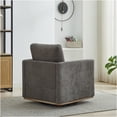 thumbnail image 5 of JERFIT Modern Swivel Accent Chair with Removable Cushion, 360° Rotating Lounge Armchair for Living Room, Bedroom, Apartment in Soft Chenille, Charcoal, 5 of 10