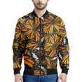 thumbnail image 3 of Chaqueta con estampado 3D de mariposas e insectos para hombre, ropa holgada, sudadera, chaqueta bomber informal con cremallera, tops de calle, 3 of 5