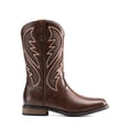 thumbnail image 3 of Bruno Marc Men's Durable Cowboy Classic Slip on Western Boots with Chic Embroidered Durable Short Fashionable Western Boots, 3 of 7