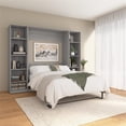 thumbnail image 5 of Pemberly Row Wood Full Murphy Bed with Closet Organizers in Gray, 5 of 9