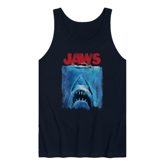 Jaws - Swimming Above Shark - Men's Sleeveless Graphic Tank