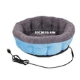 Heated Cat Beds for Indoor Cats and Small Dogs, Soft Donut Pet Bed ...