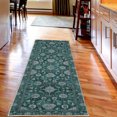 thumbnail image 2 of Floral Decorative Rug, Blossoming Flowers with Petals and Swirling Ivy Branches Leaves Illustration, Quality Carpet for Bedroom Dorm and Living Room, 6 Sizes, Jade Green, by Ambesonne, 2 of 2