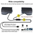 thumbnail image 4 of Computer Speaker,USB Powered Speaker for Desktop,Windows PCs,Laptop,Portable Mini Sound bar-Plug and Play, 4 of 8