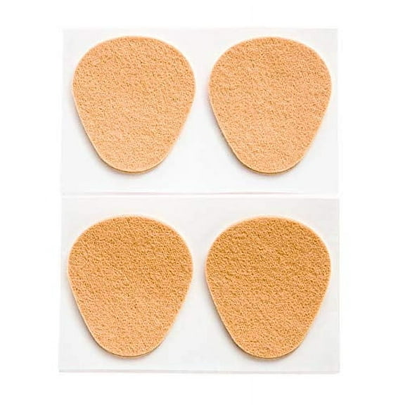 Primemed Orthopedic Felt & Foam Dancer Pedi Pads, 12 Pack, 2 3/4" x 2 3/8", Beige