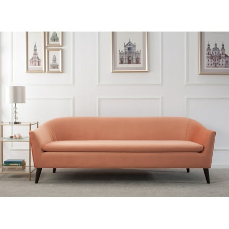 Lia Mid Century Modern Sofa Orange Walmart Com Walmart Com