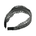 thumbnail image 5 of Unique Bargains 1 Pc Flower Pattern Lace Headband 5.91"x4.33" Silver Tone, 5 of 6