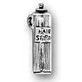 thumbnail image 1 of Sterling Silver 8" 4.5mm Charm Bracelet With Attached 3D Ladies Hair Dressers Stylist Can Of Hair Spray Charm, 1 of 2