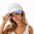 thumbnail image 4 of Fun "GAMEDAY" Upside Down Trucker Cap Reversible Novelty Hat Adjustable Snapback for Men and Women Game Day Essential,1 pcs,Sky blue, 4 of 5