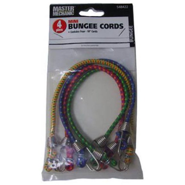 Trade of Amta 548422 10 in. Mini Bungee Cords Pack of 4