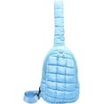 thumbnail image 1 of LHSHIDU Sling Bag Puffy Crossbody Purse for Women Fanny Pack Chest Bag Puffy Waist Bag, 1 of 6
