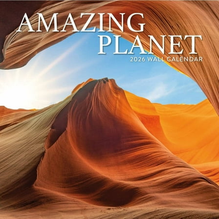 Turner Licensing, Amazing Planet 2026 Wall Calendar, 12'' X 12'', 12-Month Calendar with Stapled Binding