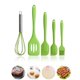 thumbnail image 1 of Slicone Juego de utensilios de cocina de 5 piezas, juego de utensilios de cocina y utensilios de cocina (batidor de huevos + espátula + espátula grande + espátula pequeña + cepillo de silico, 1 of 5